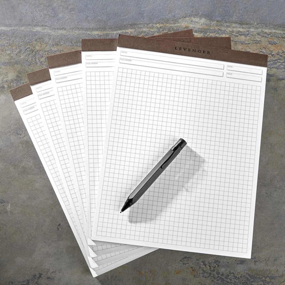 Levenger Freeleaf & Notepads*Freeleaf Full Page Grid Pads (set of 5)