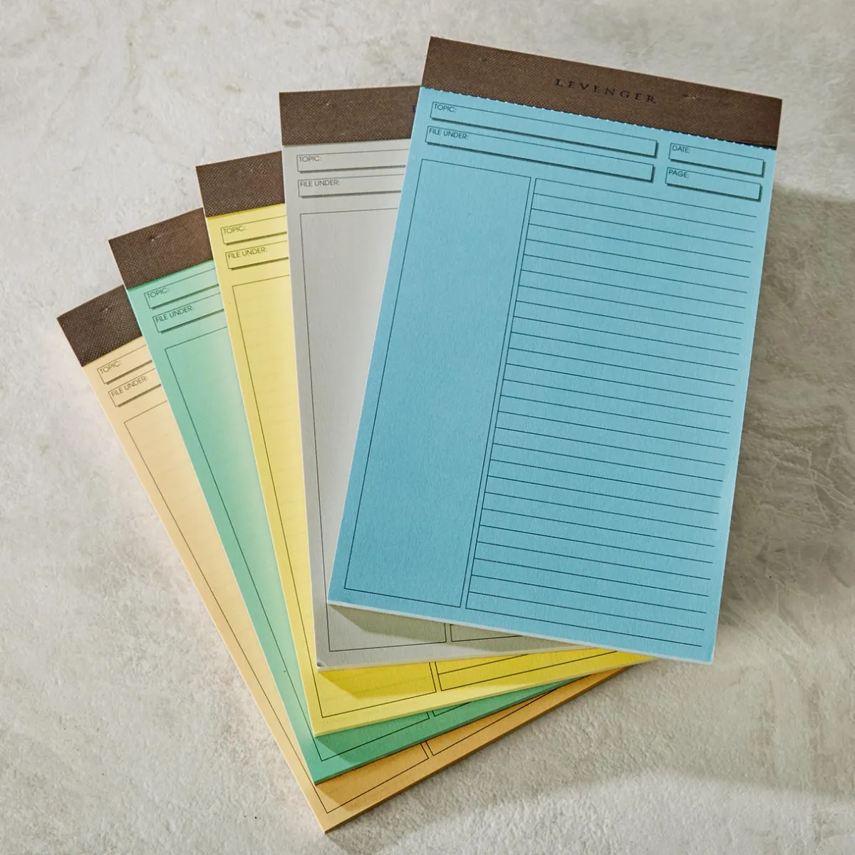 Levenger Freeleaf & Notepads*Freeleaf Multicolored Annotation Ruled Pads (set of 5)