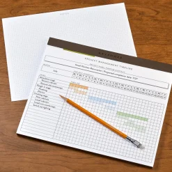 Levenger Freeleaf & Notepads|Desk Pad & Card Planners*Freeleaf Project Planner Pad (50 sheets)