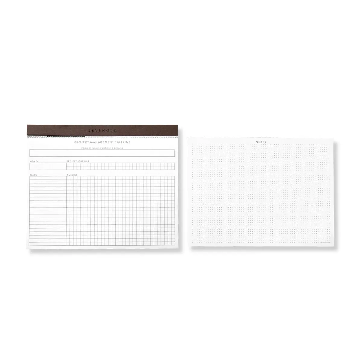 Levenger Freeleaf & Notepads|Desk Pad & Card Planners*Freeleaf Project Planner Pad (50 sheets)