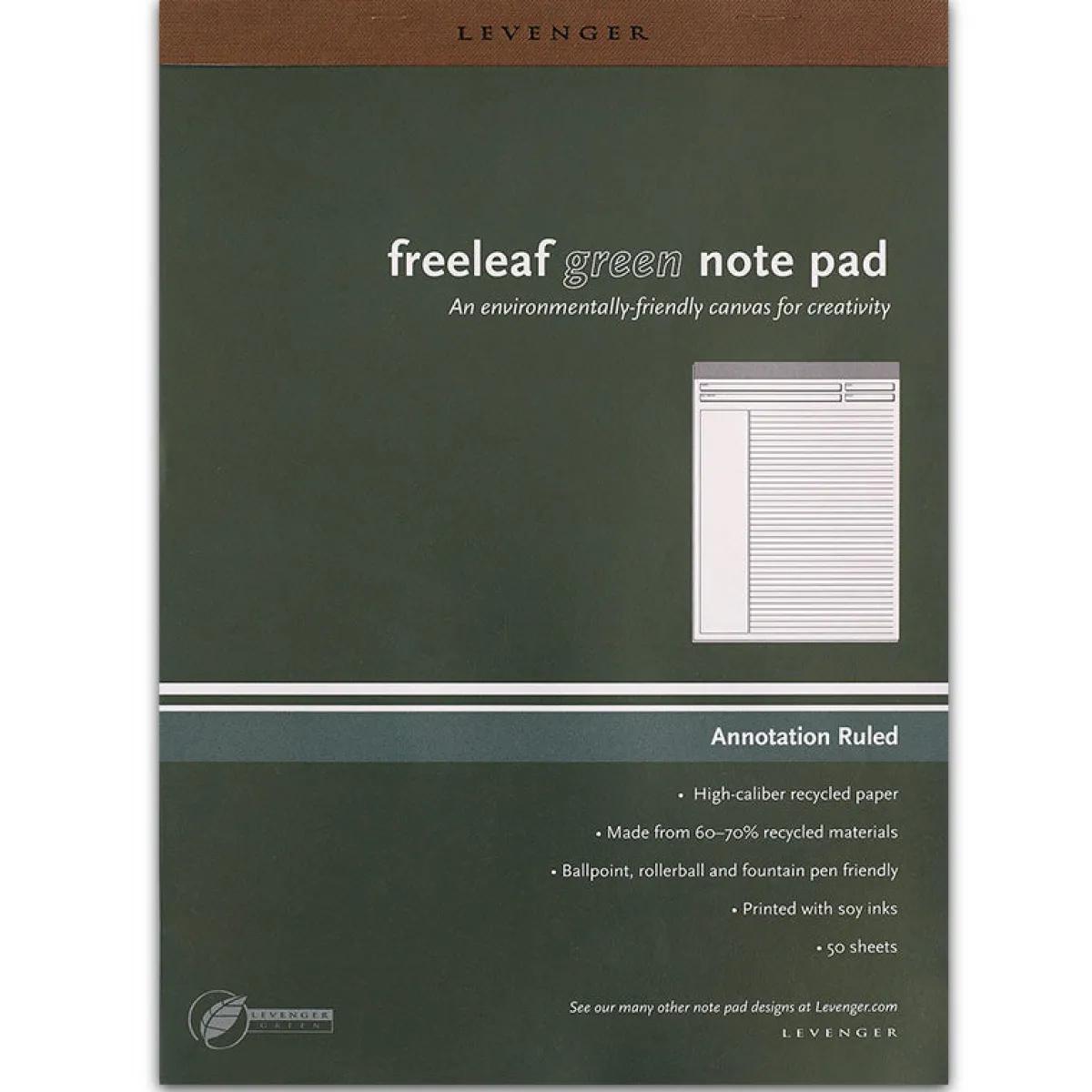 Levenger Freeleaf & Notepads*Freeleaf Recycled Annotation Ruled Pads (set of 5)