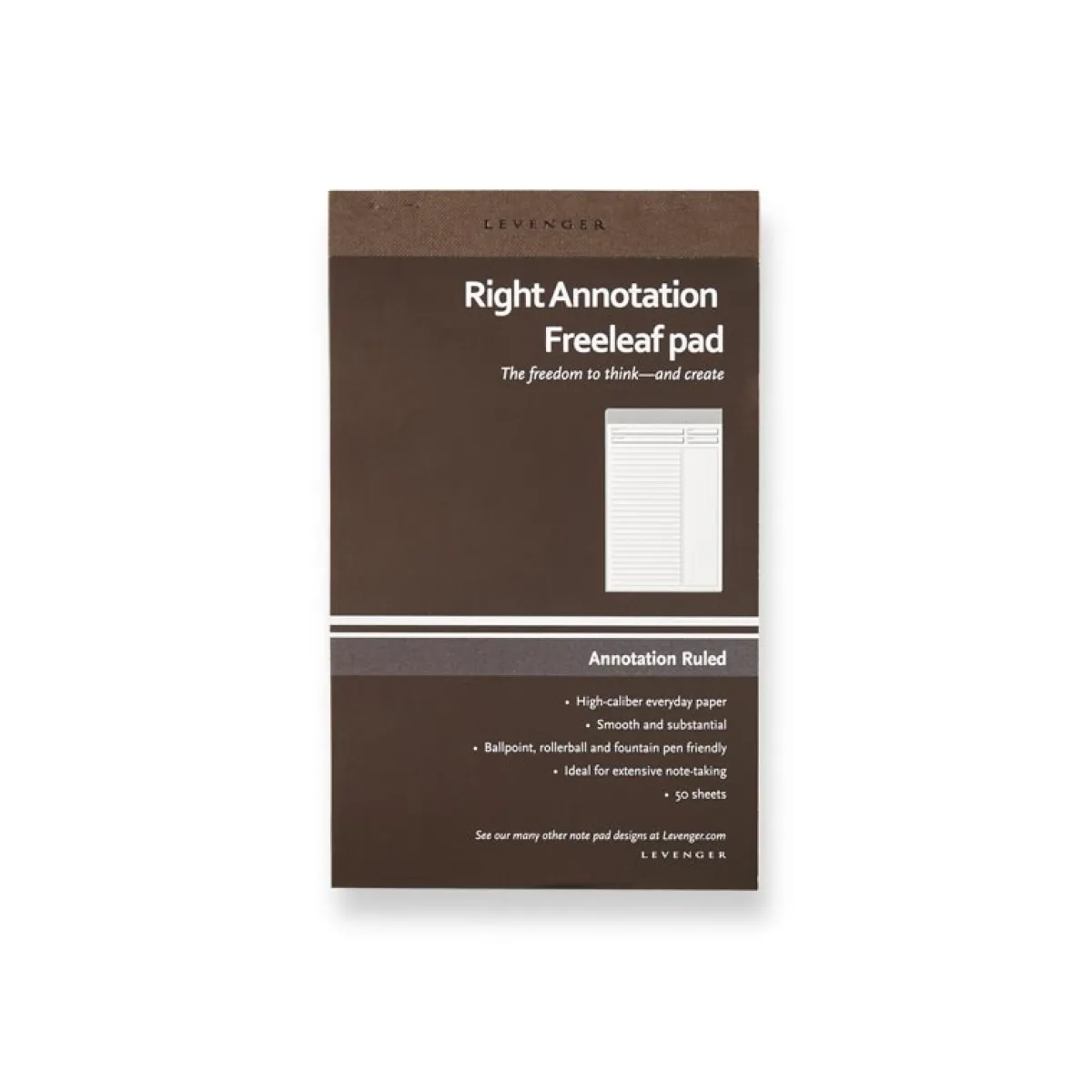 Levenger Freeleaf & Notepads*Freeleaf Right Annotation Ruled Notepad (set of 5)