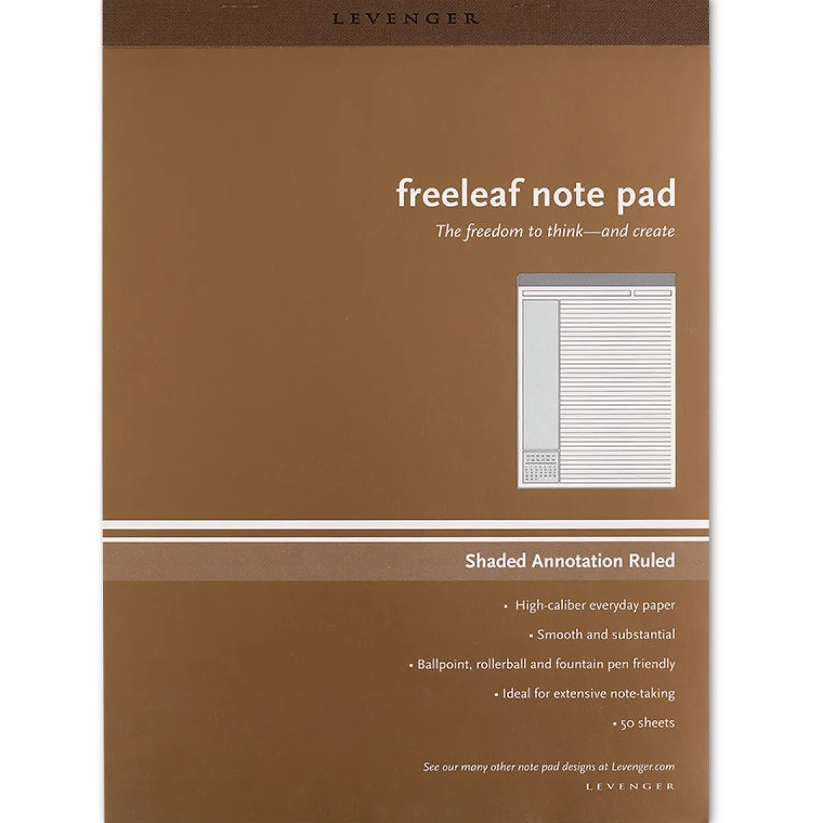 Levenger Freeleaf & Notepads*Freeleaf Shaded Annotation Ruled Pads (set of 5)