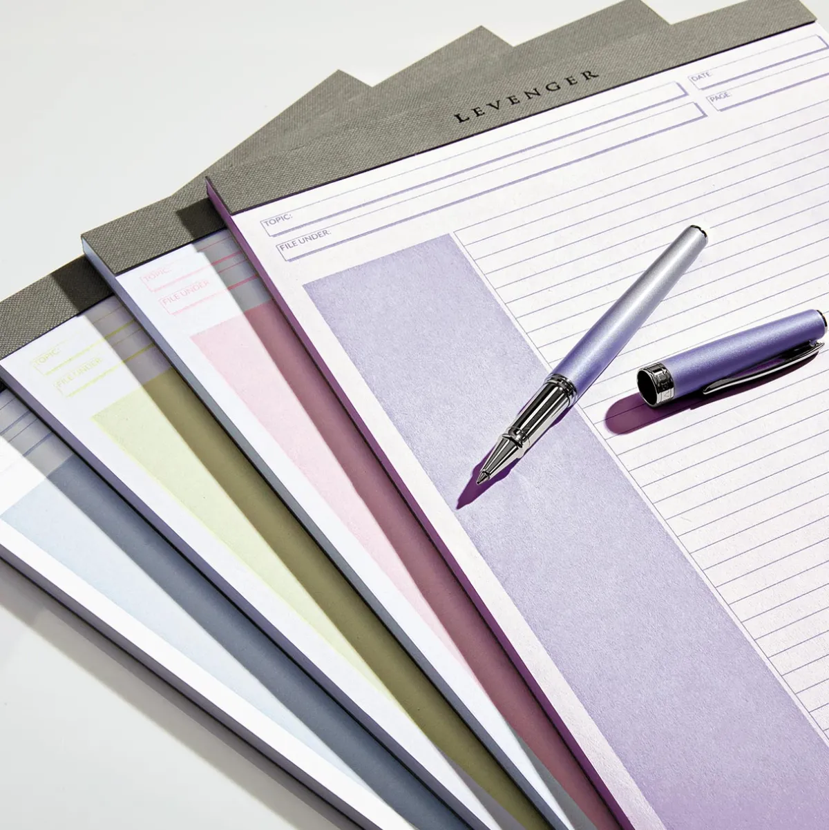 Levenger Freeleaf & Notepads*Freeleaf Soft Color Annotation Ruled Pads (set of 4)