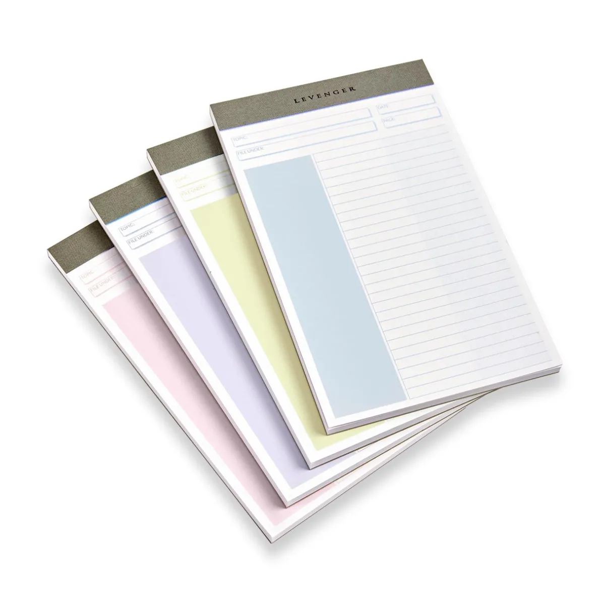 Levenger Freeleaf & Notepads*Freeleaf Soft Color Annotation Ruled Pads (set of 4)