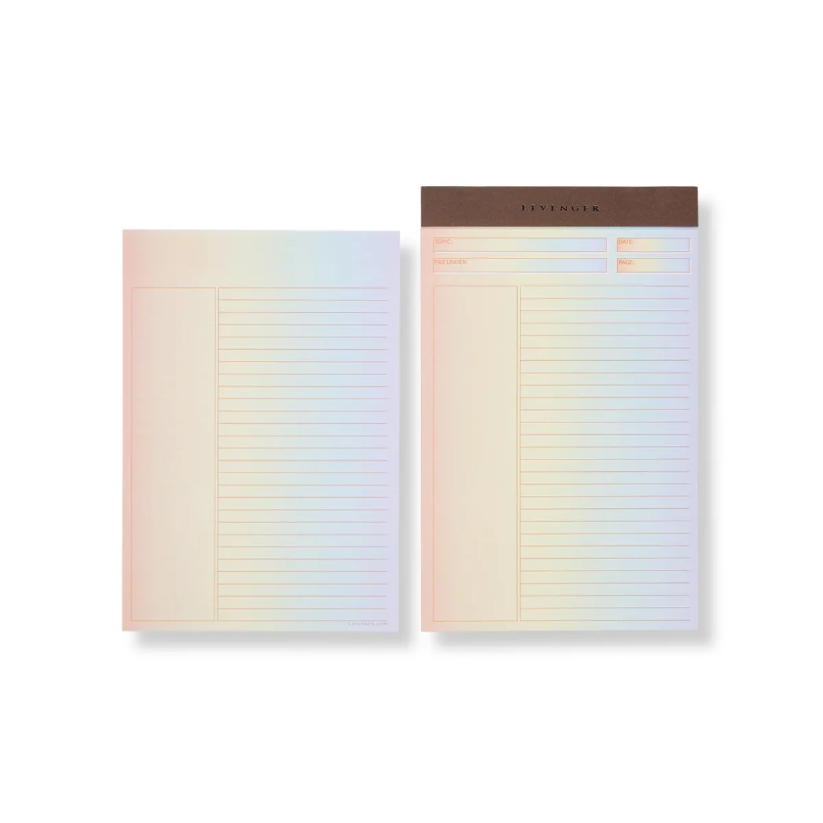 Levenger Freeleaf & Notepads*Freeleaf Vibrant Color Gradient Annotation Ruled Pads (set of 2)