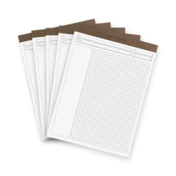 Levenger Freeleaf & Notepads*Freeleaf White Annotation Grid Pads (set of 5)