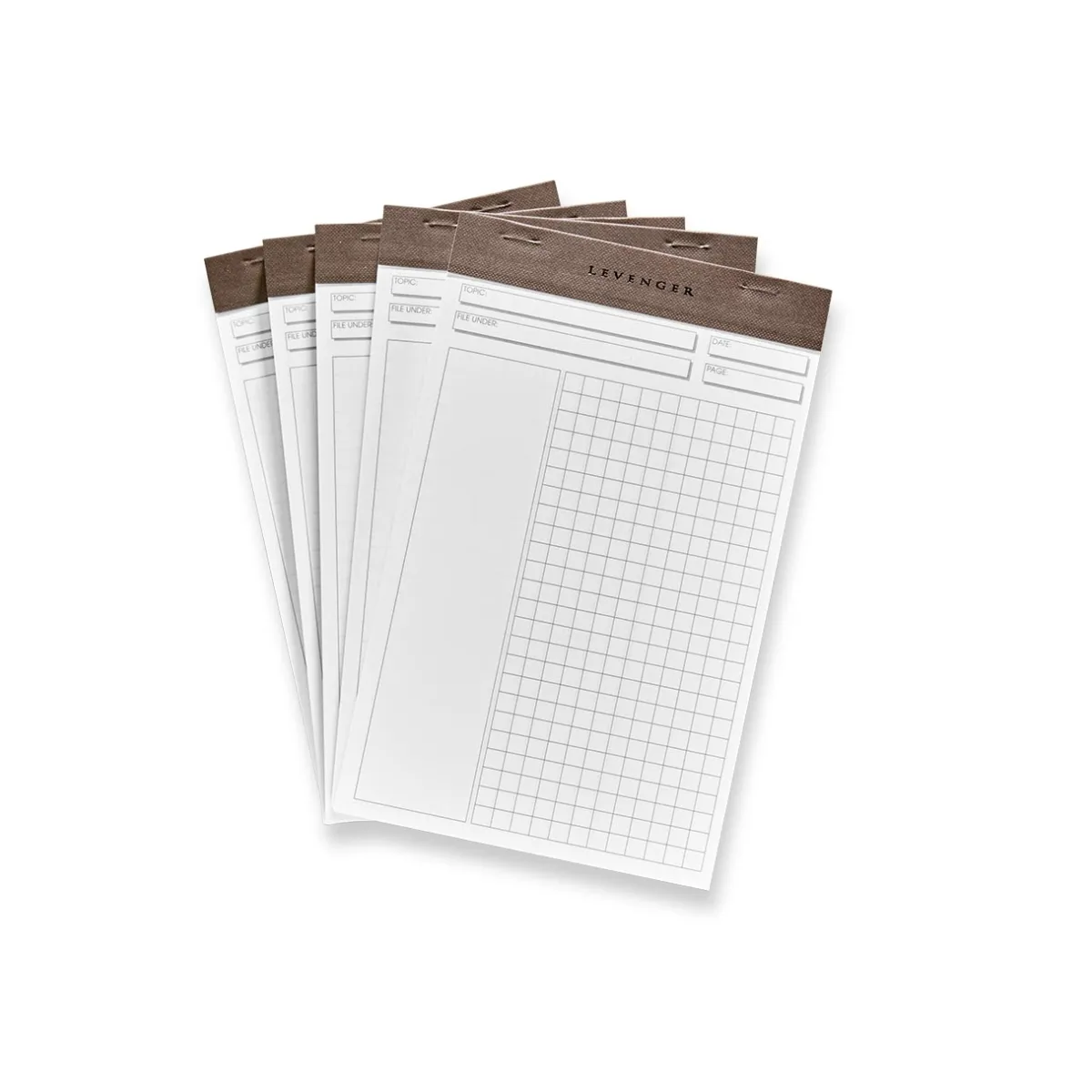 Levenger Freeleaf & Notepads*Freeleaf White Annotation Grid Pads (set of 5)