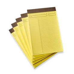 Levenger Freeleaf & Notepads*Freeleaf Yellow Annotation Ruled Pads (set of 5)