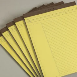 Levenger Freeleaf & Notepads*Freeleaf Yellow Annotation Ruled Pads (set of 5)