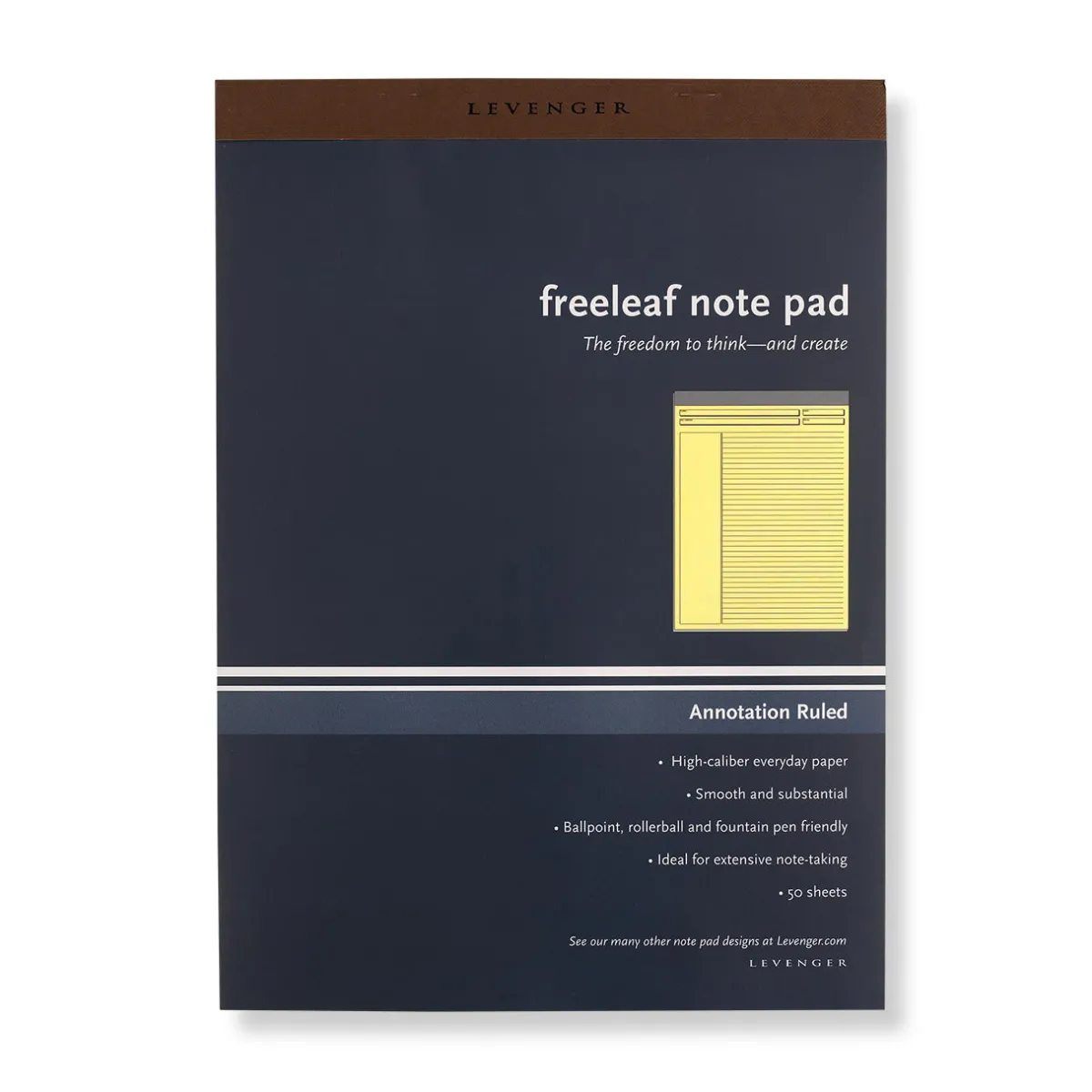 Levenger Freeleaf & Notepads*Freeleaf Yellow Annotation Ruled Pads (set of 5)