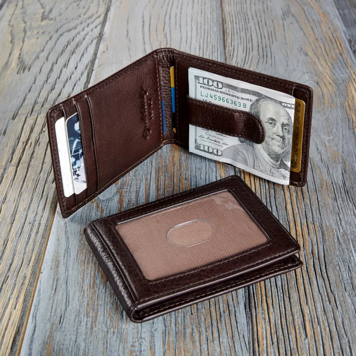 Levenger Wallets & Card Cases*Front Pocket Privacy Bifold Wallet with Money Clip