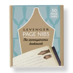 Levenger Bookmarks|Sticky Notes & Tabs*Gunmetal Page Nibs (set of 50)