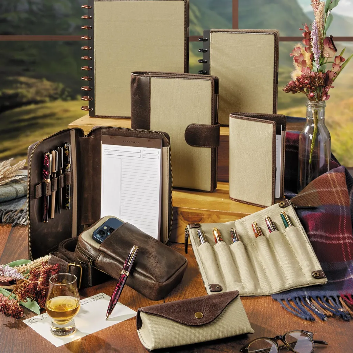 Levenger Eyeglass Cases|Eyeglass Cases*Highlands Canvas Eyeglass Case