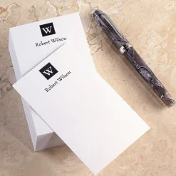 Levenger Premium Index Cards|Premium Personalized Index Cards*Insignia Personalized 3 x 5 Cards (set of 250)