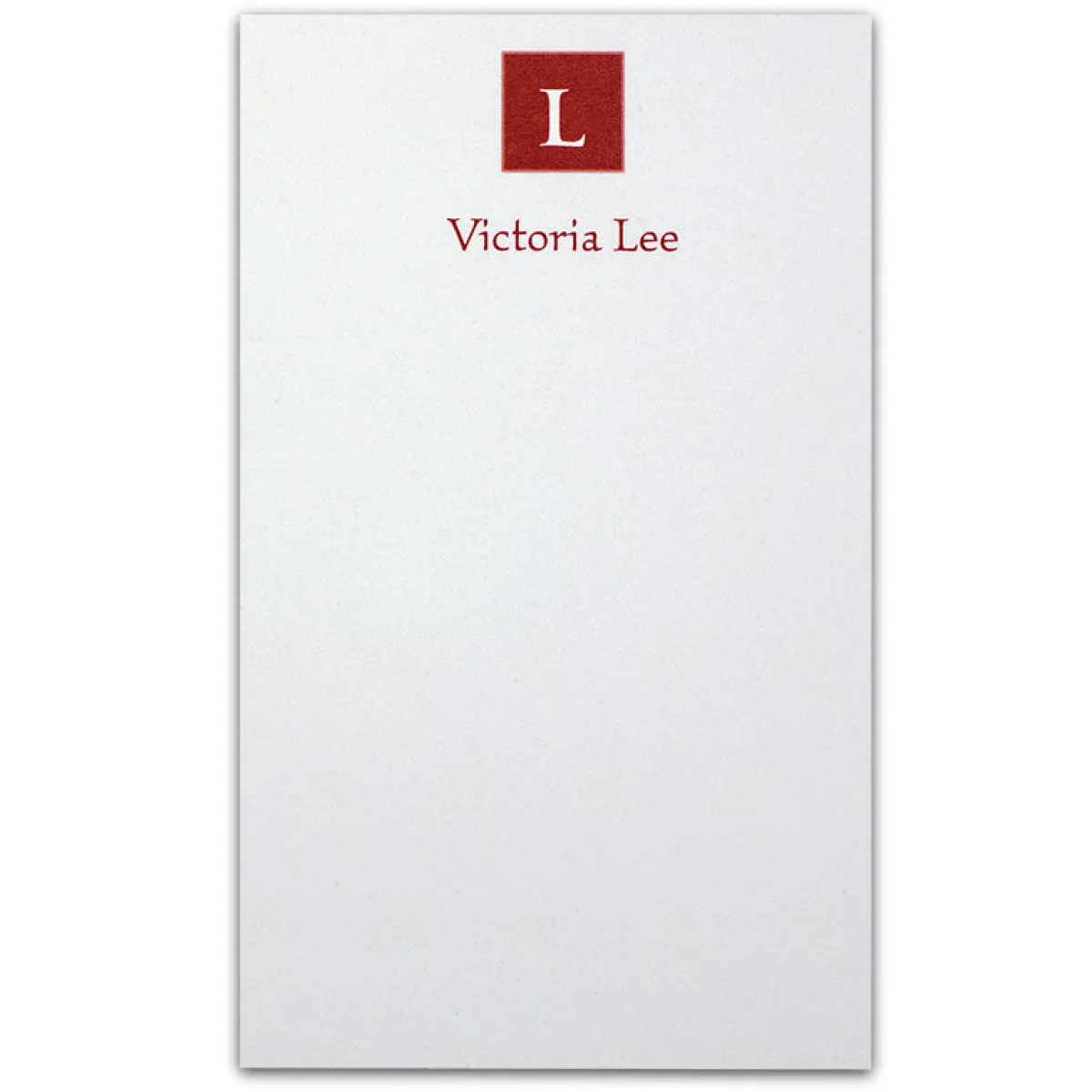 Levenger Premium Index Cards|Premium Personalized Index Cards*Insignia Personalized 3 x 5 Cards (set of 250)