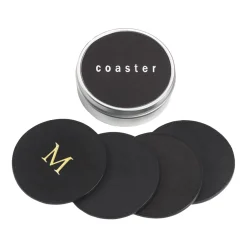 Levenger Workspace Organizers*Leather Coasters with Tin Box