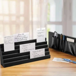 Levenger Index Card Accessories|Workspace Organizers*Leather Index Card Bleachers
