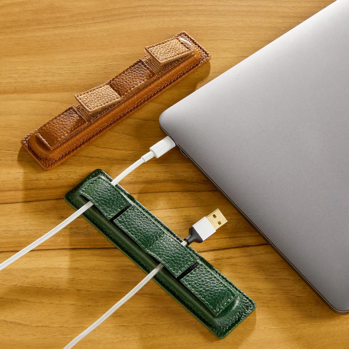 Levenger Tech Essentials|Workspace Organizers*Leather Weighted Cord Holder
