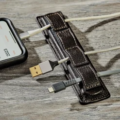 Levenger Tech Essentials|Workspace Organizers*Leather Weighted Cord Holder
