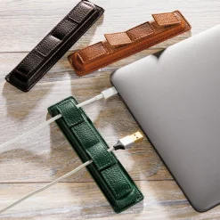Levenger Tech Essentials|Workspace Organizers*Leather Weighted Cord Holder
