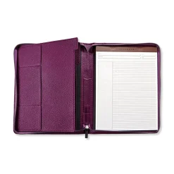 Levenger Padfolios*Leather Zip-Around Tabbed Folio
