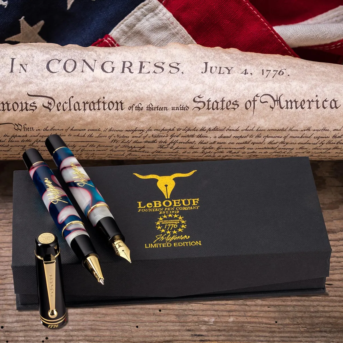 Levenger Fountain Pens|Leboeuf*LeBoeuf Thomas Jefferson Fountain Pen
