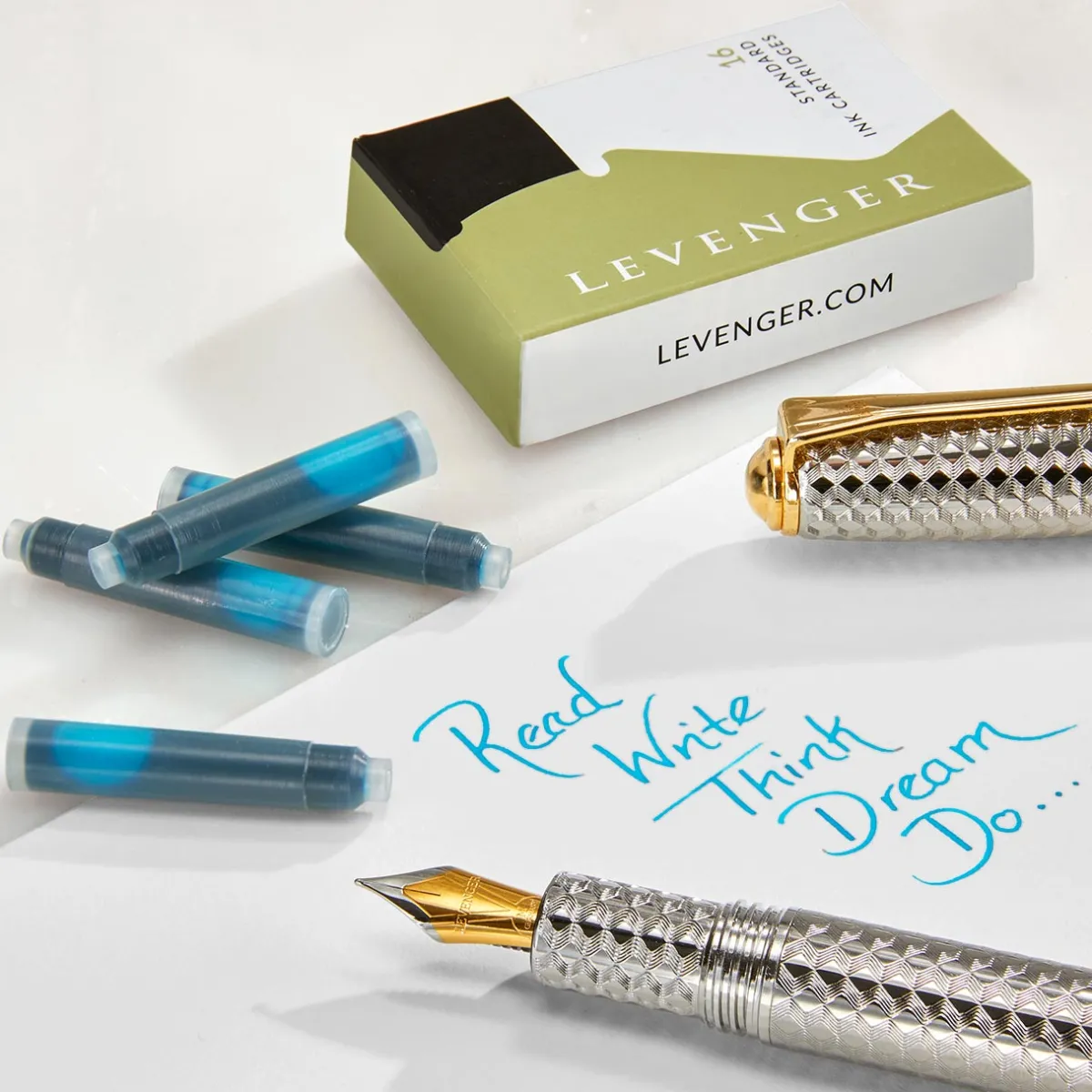 Levenger Levenger Inks & Refills|Fountain Pen Supplies*Ink Cartridges (set of 16)