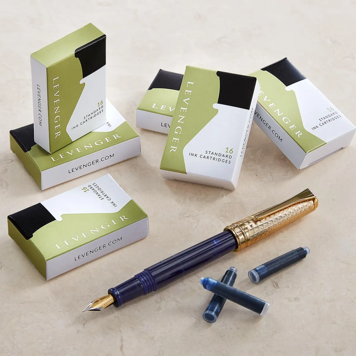 Levenger Levenger Inks & Refills|Fountain Pen Supplies*Ink Cartridges (set of 16)