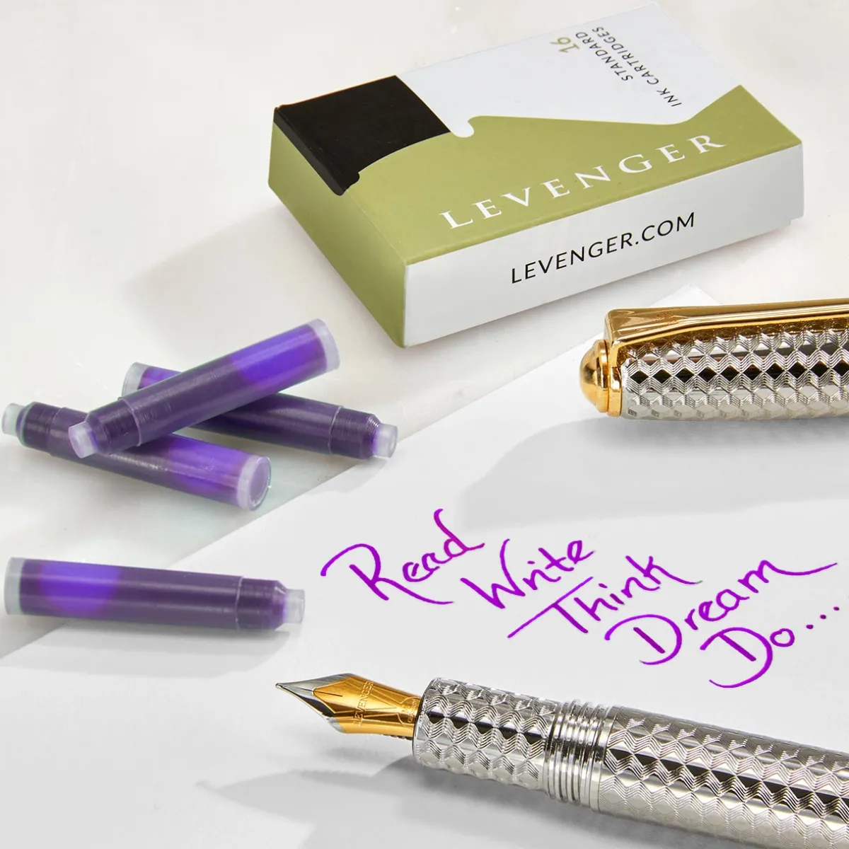 Levenger Levenger Inks & Refills|Fountain Pen Supplies*Ink Cartridges (set of 16)