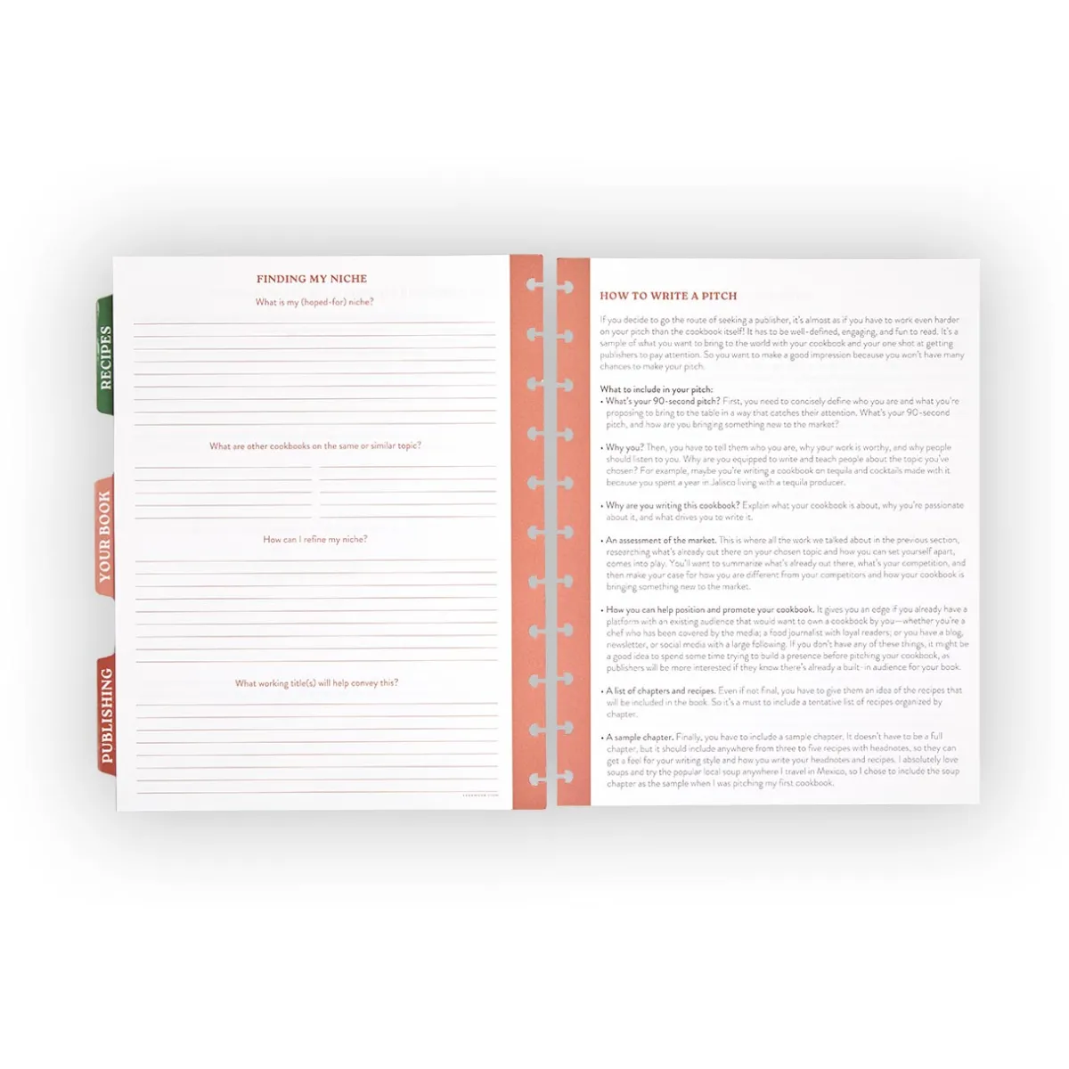 Levenger Letter Refills*Master Class How to Write a Cookbook Circa Refill