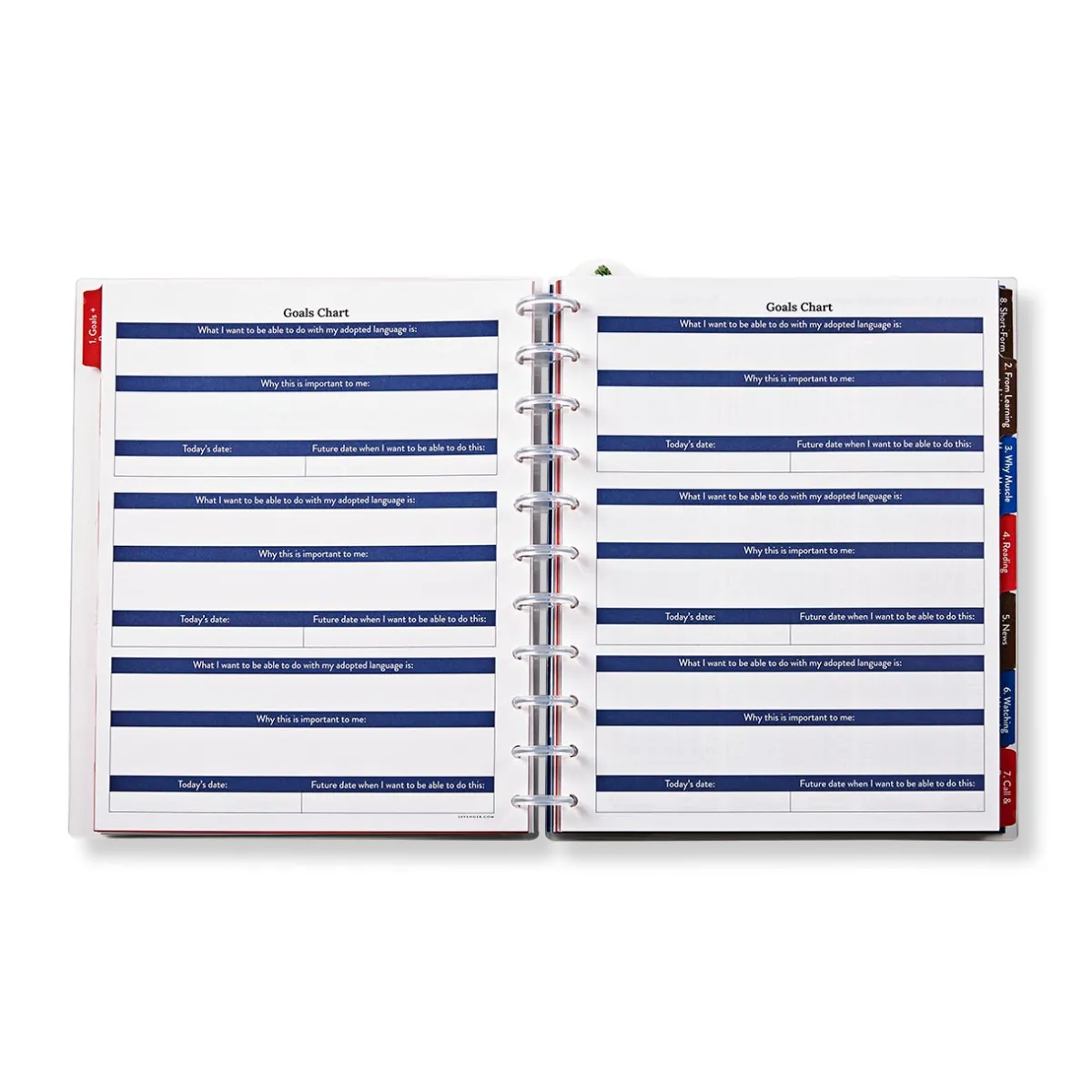 Levenger Letter Notebooks*Master Class How to Learn a Language for Life Circa Workbook