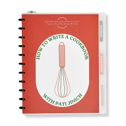 Levenger Letter Notebooks*Master Class How to Write a Cookbook Circa Workbook