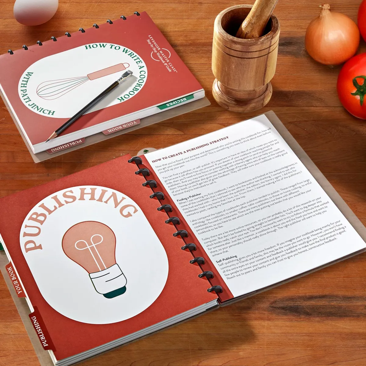 Levenger Letter Notebooks*Master Class How to Write a Cookbook Circa Workbook