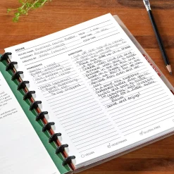 Levenger Letter Notebooks*Master Class How to Write a Cookbook Circa Workbook