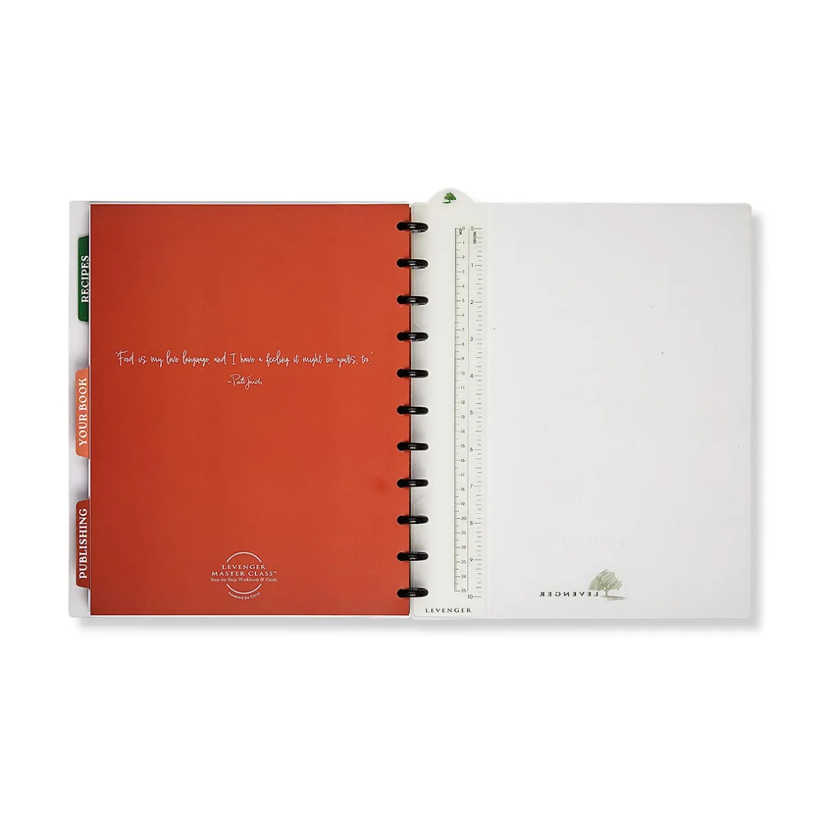 Levenger Letter Notebooks*Master Class How to Write a Cookbook Circa Workbook