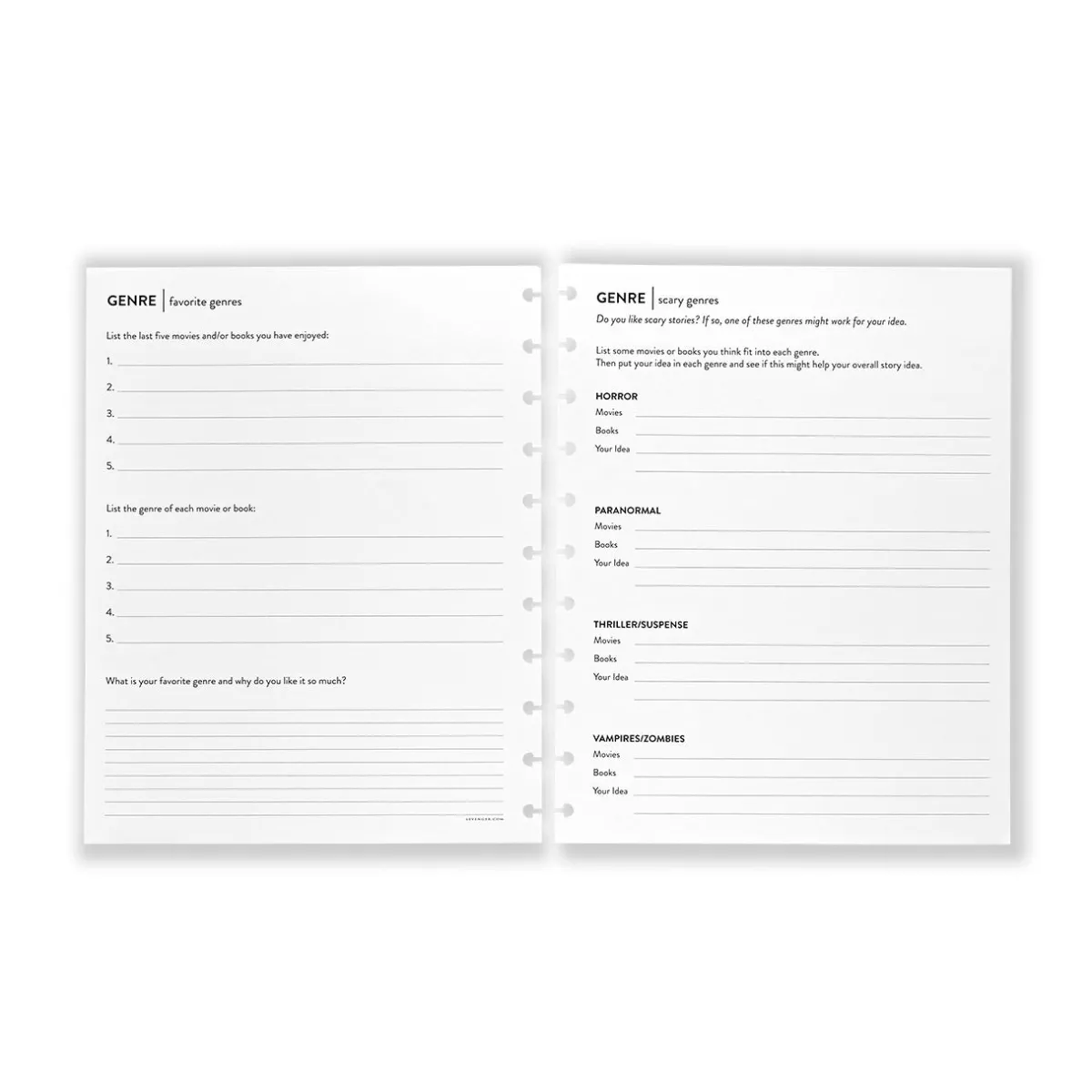 Levenger Letter Refills*Master Class Writing a Novel Circa Refill