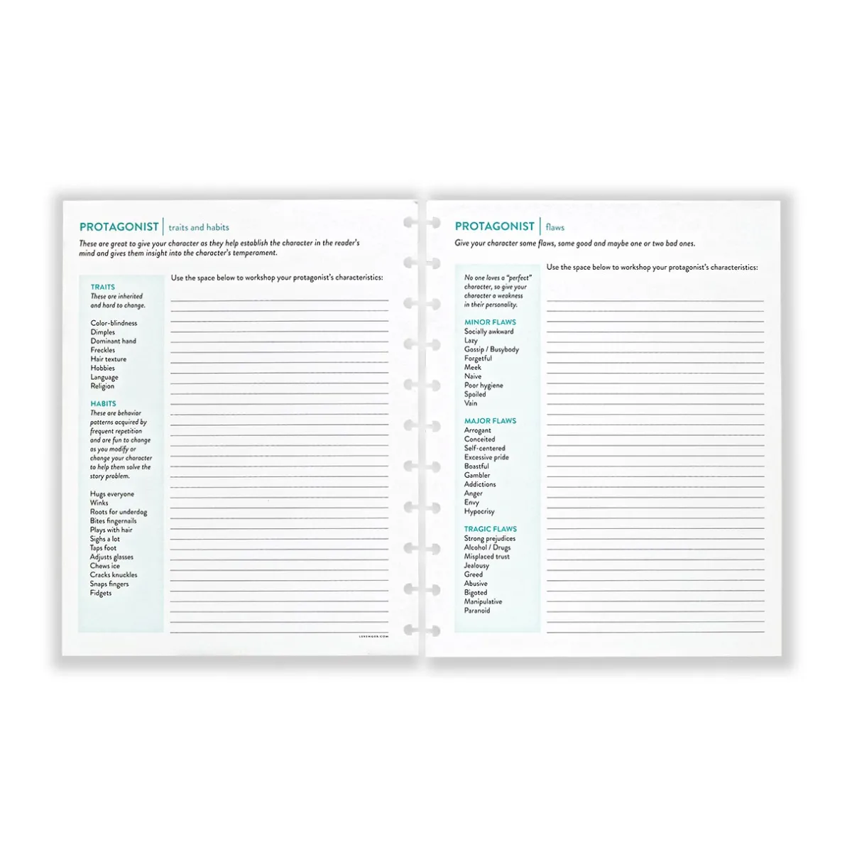 Levenger Letter Refills*Master Class Writing a Novel Circa Refill