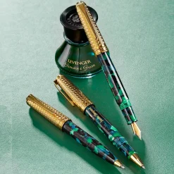Levenger Levenger Pens|True Writers*Wintergreen Herringbone Pen