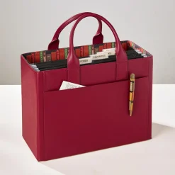 Levenger Filing & Folders|Filing & Folders*LevTex Library Portable File Tote