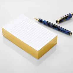 Levenger Premium Index Cards*Luxe 3 x 5 Ruled Note Cards (set of 100)