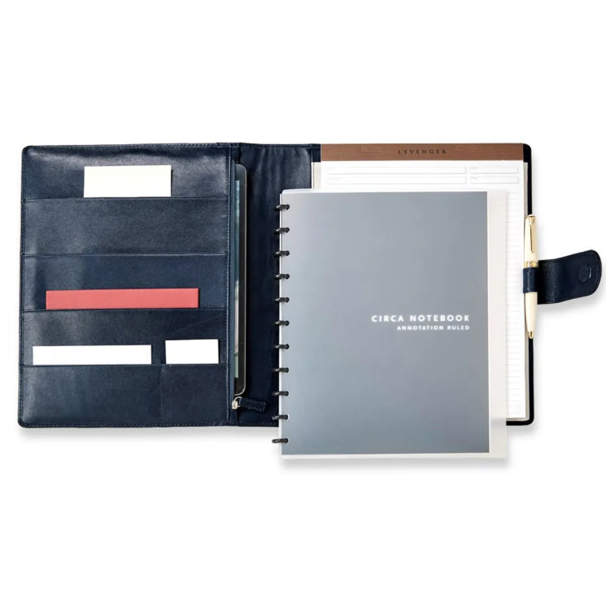 Levenger Padfolios*Luxe Midnight Softolio