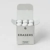 Levenger Pencils|Fine Art Supplies*Makers Cabinet Ferrule Replacement Erasers (set of 6)