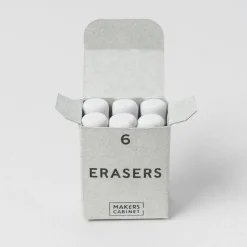 Levenger Pencils|Fine Art Supplies*Makers Cabinet Ferrule Replacement Erasers (set of 6)
