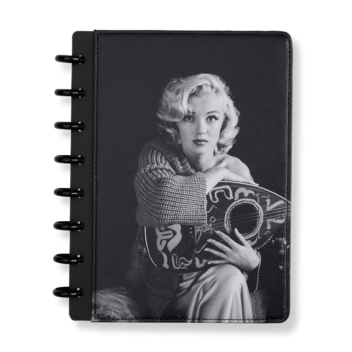 Levenger Junior Notebooks*Marilyn Monroe Guitar Circa Discbound Notebook