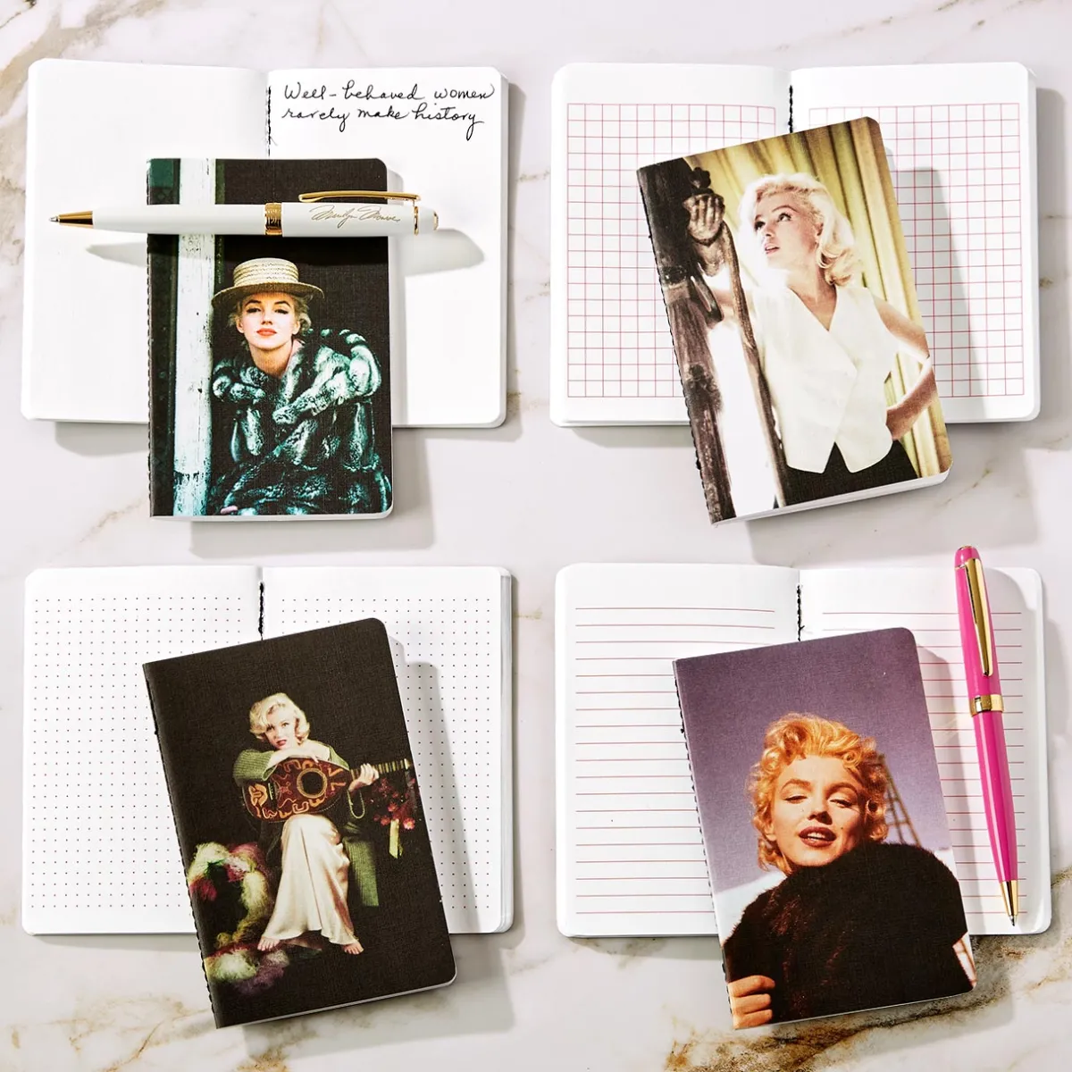 Levenger Journals & Notebooks*Marilyn Monroe True Notes (set of 4)