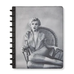 Levenger Letter Notebooks*Marilyn Monroe Wicker Chair Circa Discbound Notebook