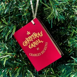 Levenger Journals & Notebooks|Books*Mini Leather Ornaments: Merry Christmas