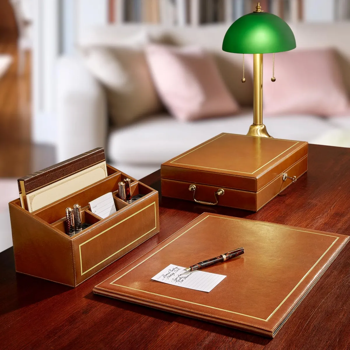 Levenger Decor|Workspace Organizers*Minister's Dispatch Desk Set