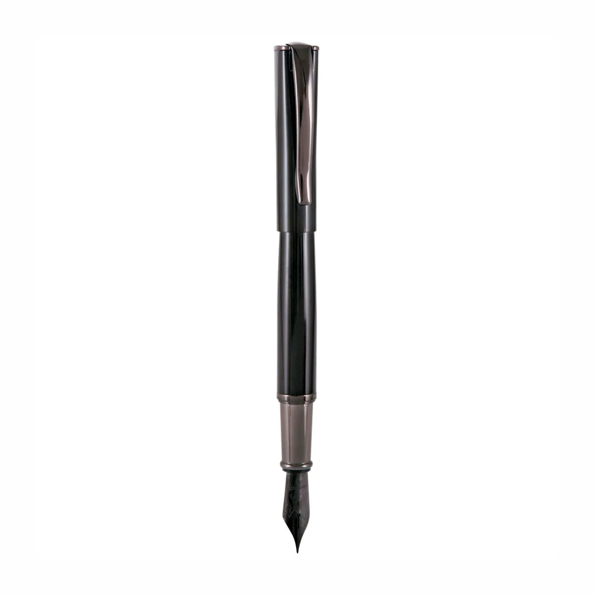 Levenger Fountain Pens|Monteverde*Monteverde Impressa Black Gunmetal Fountain Pen
